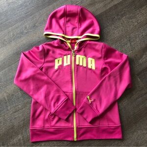 PUMA Girl's Fleece Hoodie Sweatshirt Youth Size M